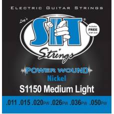 Струны для электрогитары SIT S1150 Medium Light Power Wound Nickel 11/50