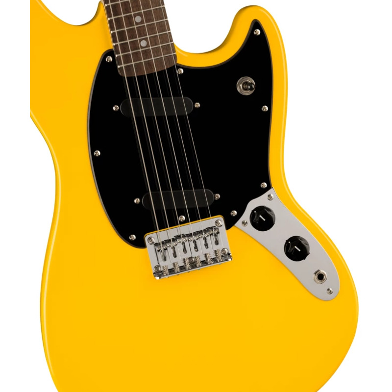 Электрогитара Squier By Fender SONIC MUSTANG LRL BPG GRAFITY YELLOW