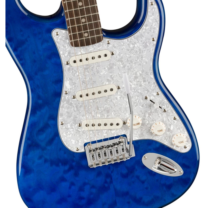 Электрогитара Squier by Fender Affinity Series FSR Stratocaster QMT Sapphire Blue Transparent