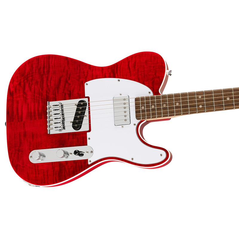 Электрогитара SQUIER AFFINITY SERIES TELECASTER FLAME MAPLE TOP CRIMSON RED TRANSPARENT