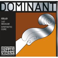 Струны для виолончели Thomastik-Infeld 147 Dominant Synthetic Core 4/4 Medium Tension