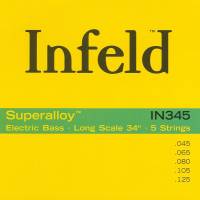 Струны для бас-гитары Thomastik-Infeld IN345 Infeld Superalloy Medium Light 5-Strings Bass 45/125