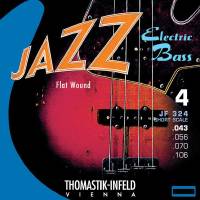 Струни для бас-гітари Thomastik-Infeld JF324 Jazz Flat Wound Medium Bass 43/106