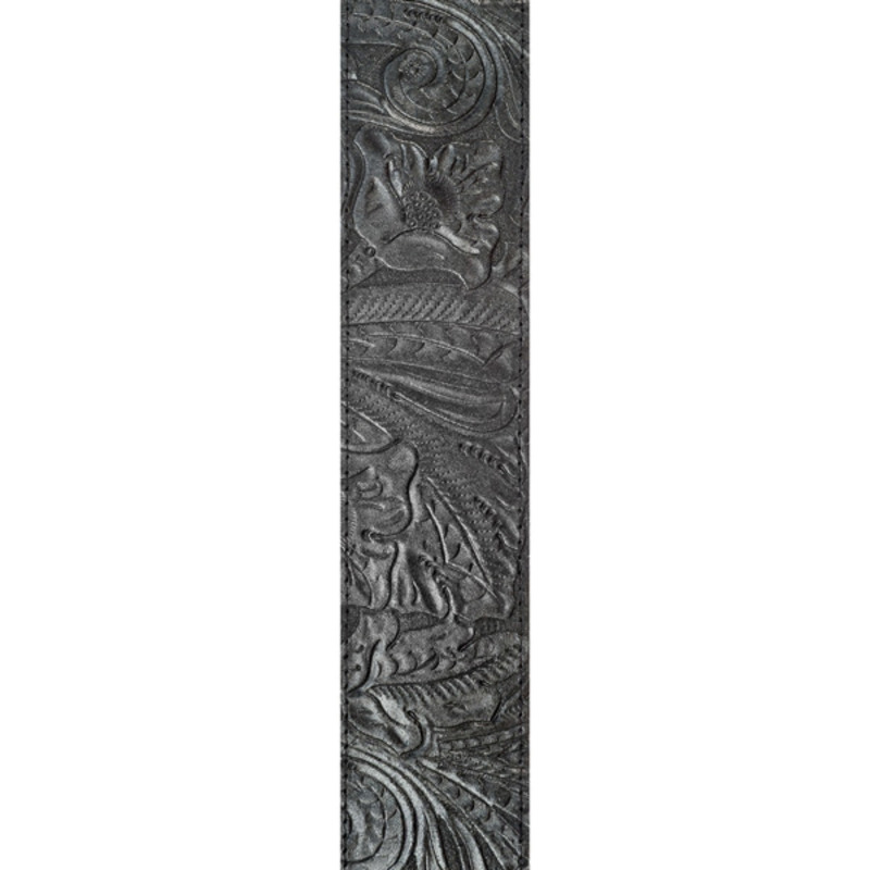 Ремень для гитары D'ADDARIO 25LE00 DELUXE LEATHER GUITAR STRAP (EMBOSSED, BLACK)