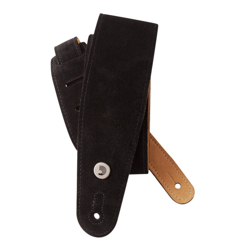 Ремень для гитары D'ADDARIO 25SS00-DX Suede Guitar Strap (Black)