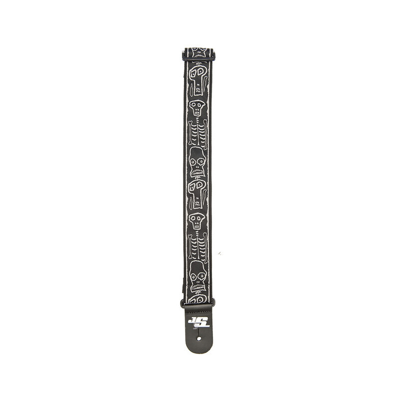 Ремень для гитары D'ADDARIO JOE SATRANI WOVEN GUITAR STRAP (Skull N Bones)