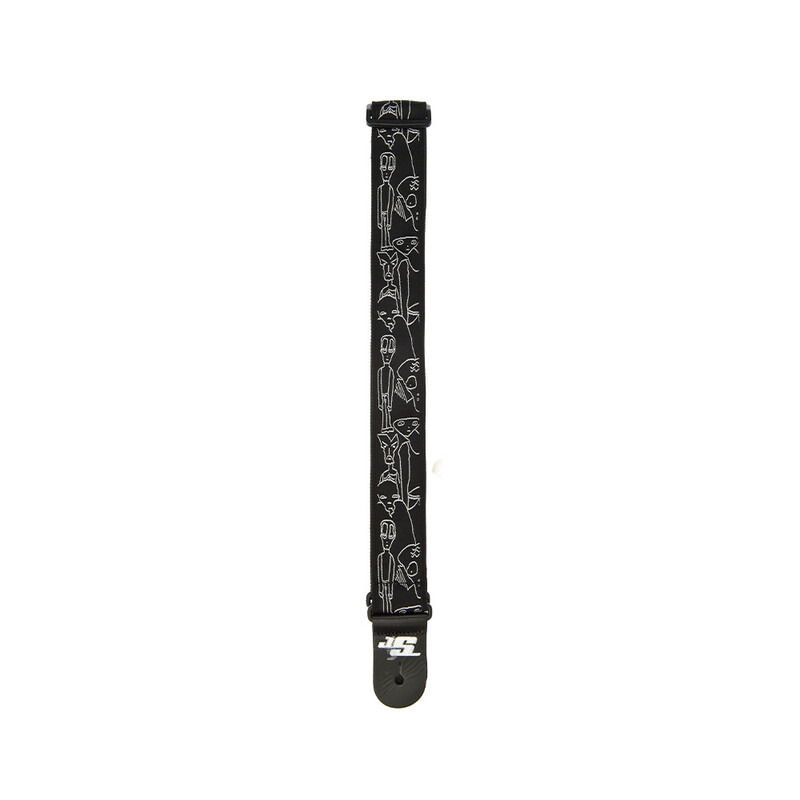 Ремень для гитары D'ADDARIO JOE SATRANI WOVEN GUITAR STRAP (Silver Sketches)