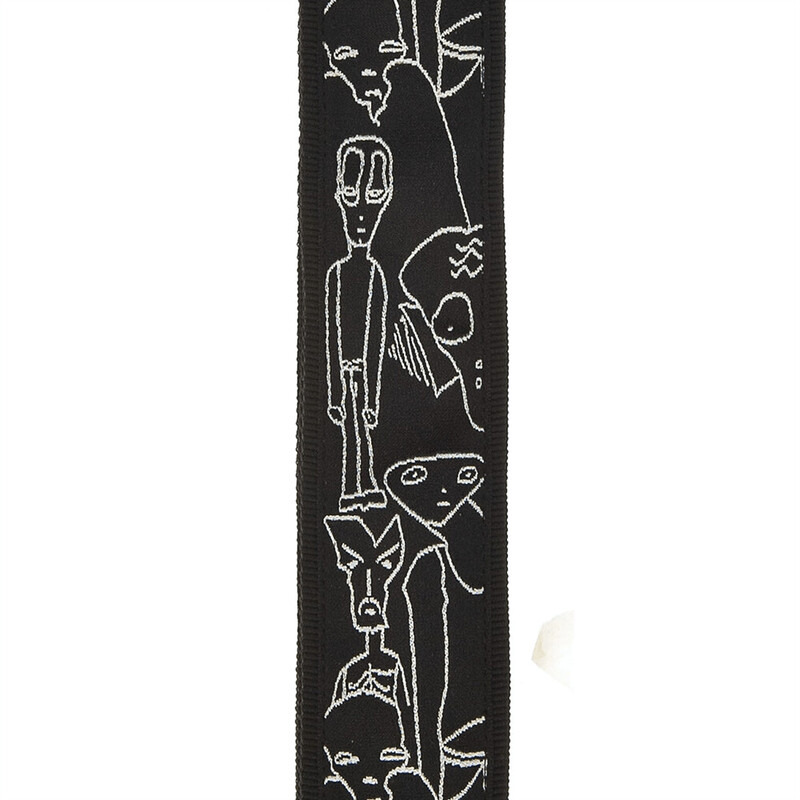 Ремень для гитары D'ADDARIO JOE SATRANI WOVEN GUITAR STRAP (Silver Sketches)