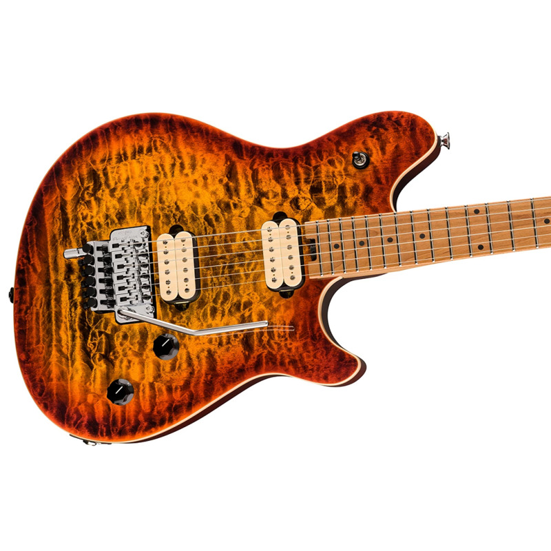 Електрогітара EVH Wolfgang Special QM, Baked Maple Fingerboard Tiger Eye Glow