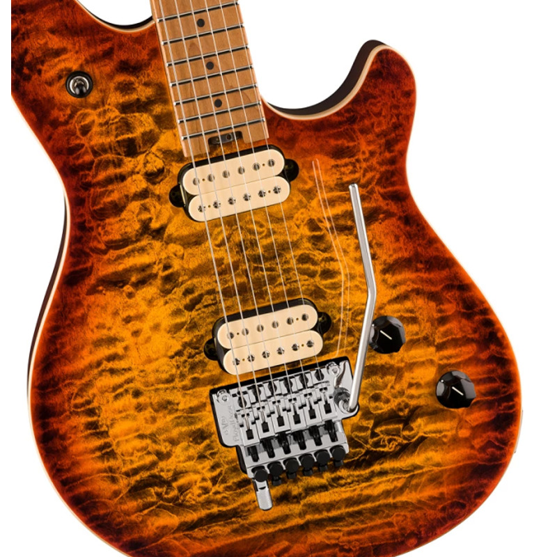 Електрогітара EVH Wolfgang Special QM, Baked Maple Fingerboard Tiger Eye Glow